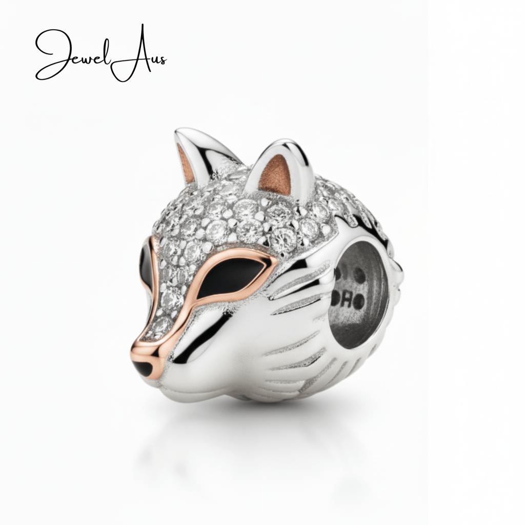 jewelaus CHARMS Studded Fox Charm Exclusive to JewelAus