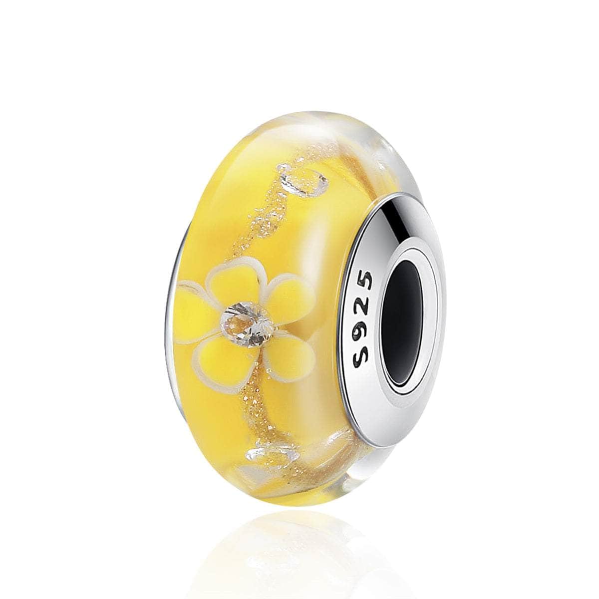 jewelaus CHARMS Yellow Murano Bead Charm