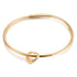 jewelaus custom brace 1 / Gold Plated Custom Heart Bangle Bracelet