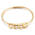 jewelaus custom brace 4 / Gold Plated Custom Heart Bangle Bracelet