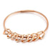 jewelaus custom brace 8 / Rose Gold Plated Custom Heart Bangle Bracelet