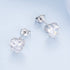 jewelaus Earrings April Birthstone Stud Earrings