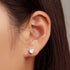 jewelaus Earrings April Birthstone Stud Earrings