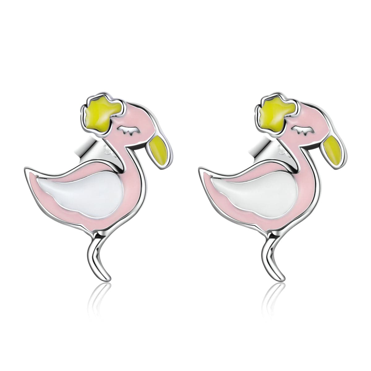 jewelaus Earrings Baby Flamingos Earrings