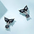 jewelaus Earrings Black Butterfly Earrings