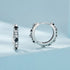 jewelaus Earrings Black Iris Hoop Earrings