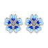 jewelaus Earrings Blue Flower Earrings