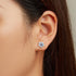 jewelaus Earrings Blue Flower Earrings