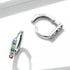 jewelaus Earrings Coloured Gem Hoop Earrings