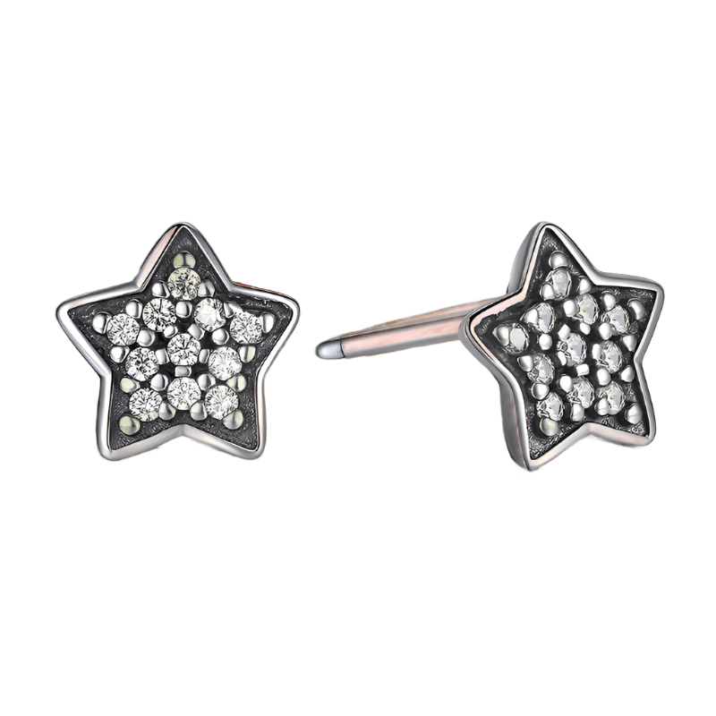 jewelaus Earrings Cubic Star Earrings