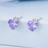 jewelaus Earrings February Birthstone Stud Earrings