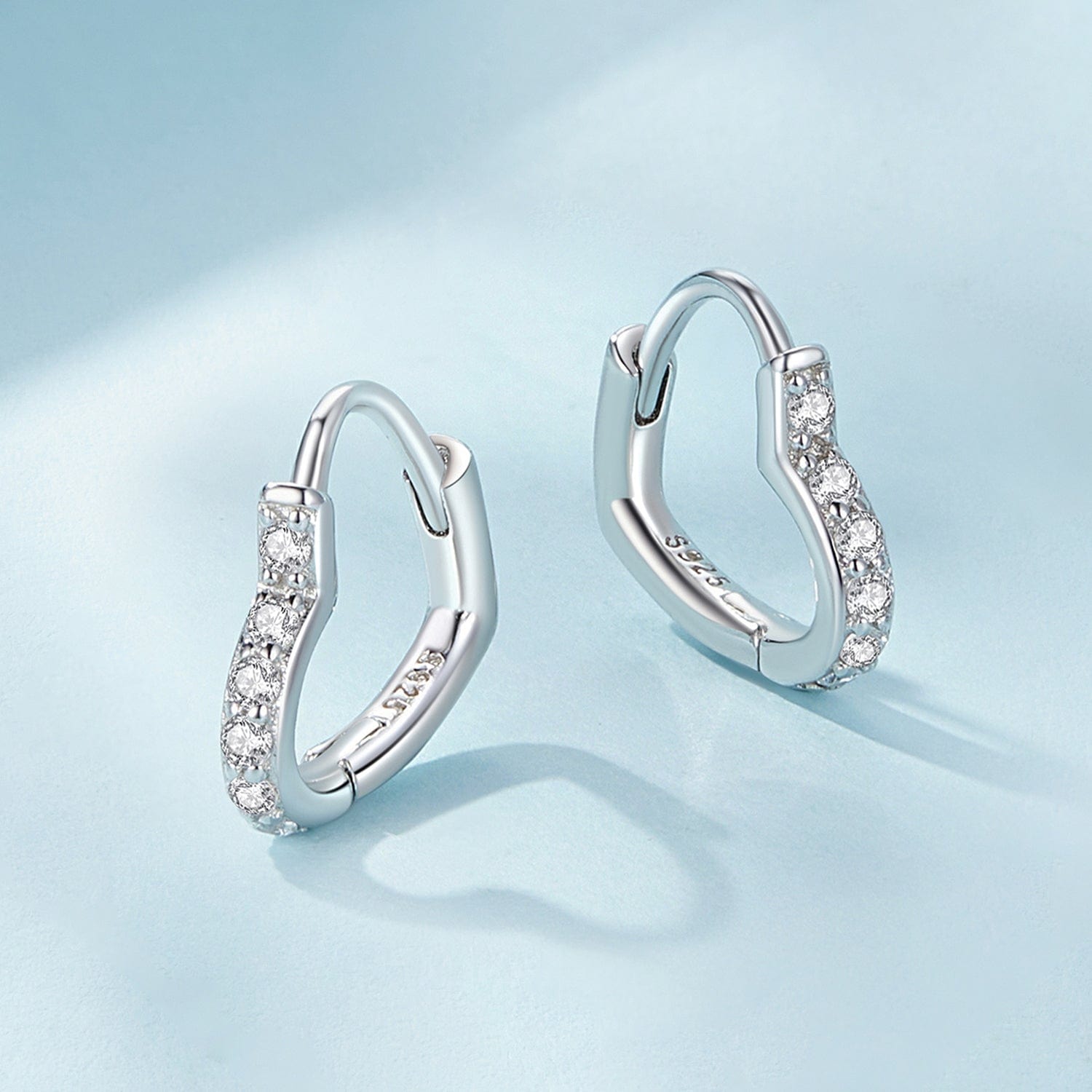 jewelaus Earrings Gem Heart Earrings