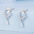jewelaus Earrings Gemmed Water Drop Earrings