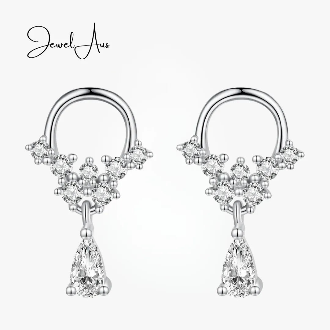 jewelaus Earrings Gemmed Water Drop Earrings