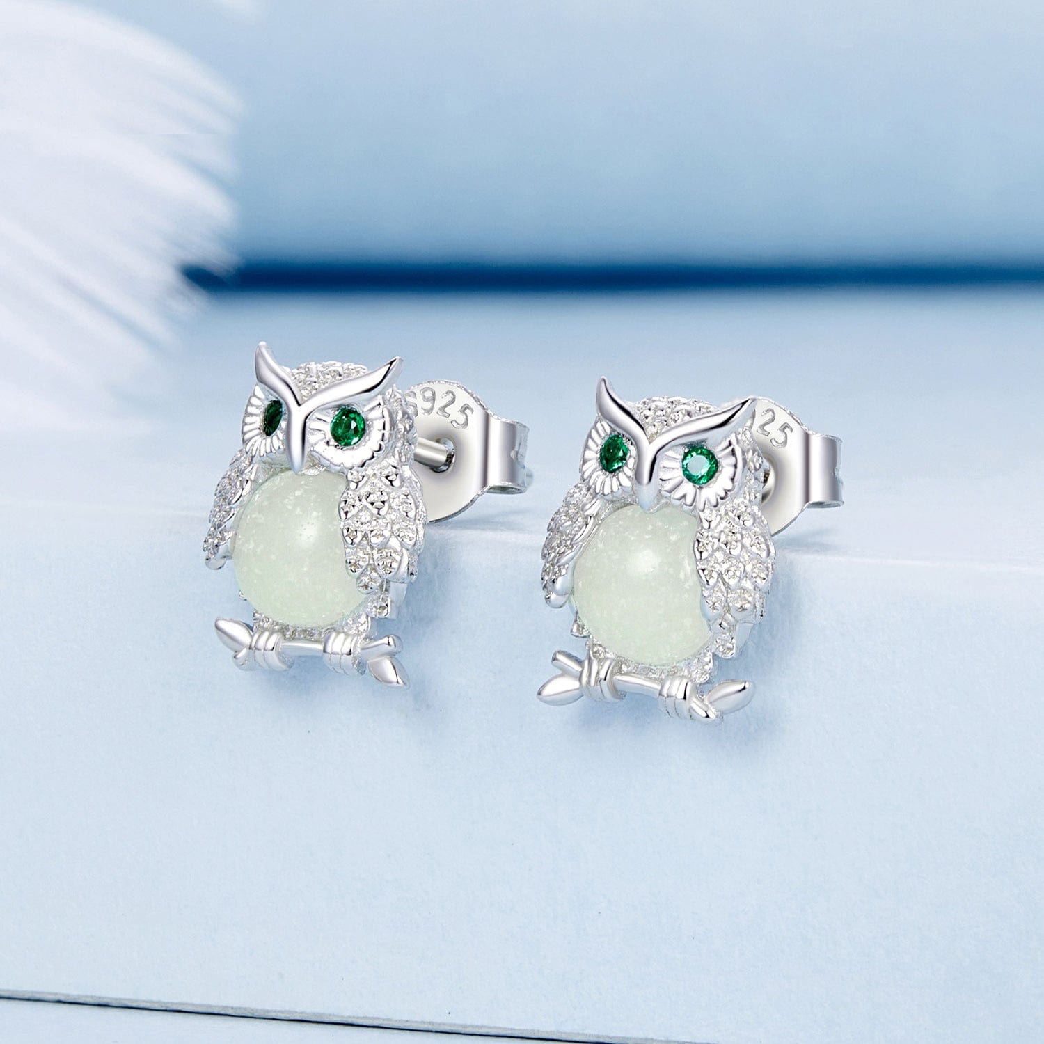 jewelaus Earrings Glow Owl Earrings
