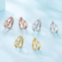 jewelaus Earrings Gold Double Hoops