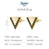 jewelaus Earrings Gold triangle Earrings