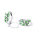 jewelaus Earrings Green Leaf Earrings