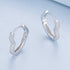 jewelaus Earrings Heart Shape Hoop Earrings