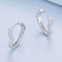 jewelaus Earrings Heart Shape Hoop Earrings