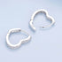 jewelaus Earrings Heart Shape Hoop Earrings