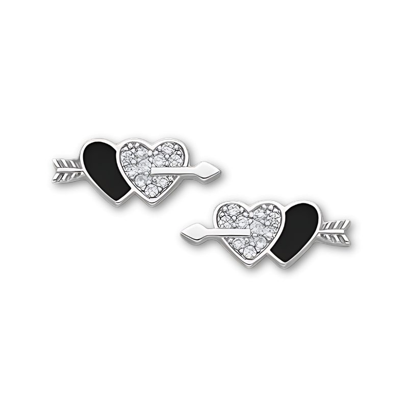 jewelaus Earrings Heart with Arrow Earrings