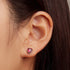jewelaus Earrings July Birthstone Stud Earrings
