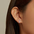jewelaus Earrings Mauve Hoops Earrings