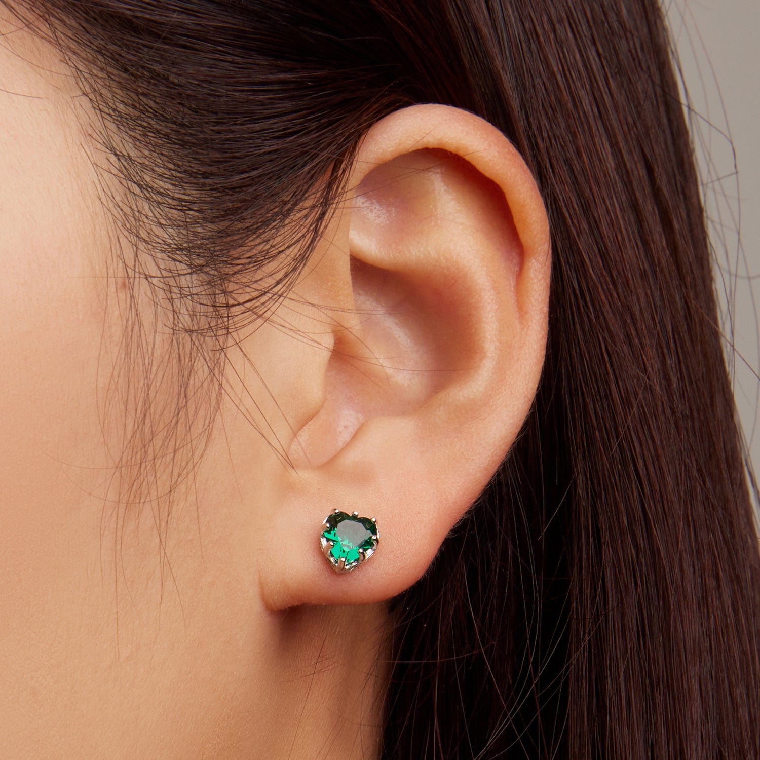 jewelaus Earrings May Birthstone Stud Earrings