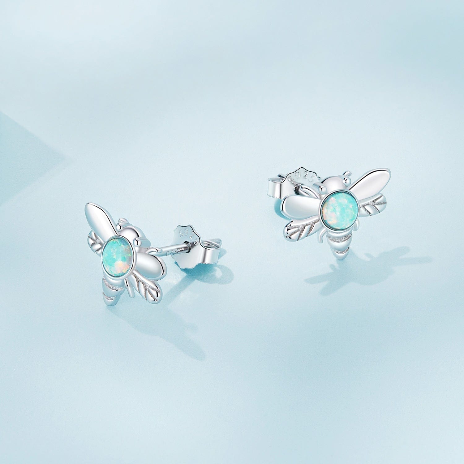 jewelaus Earrings Opal Bee Earrings