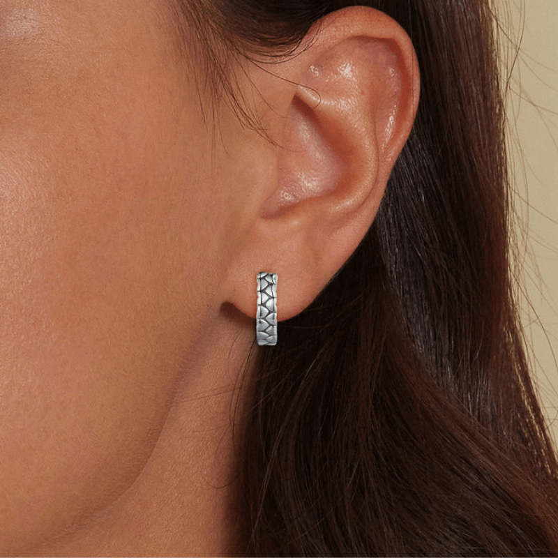 jewelaus Earrings Patterned Hoop earrings