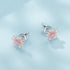 jewelaus Earrings Peach Flower Earrings