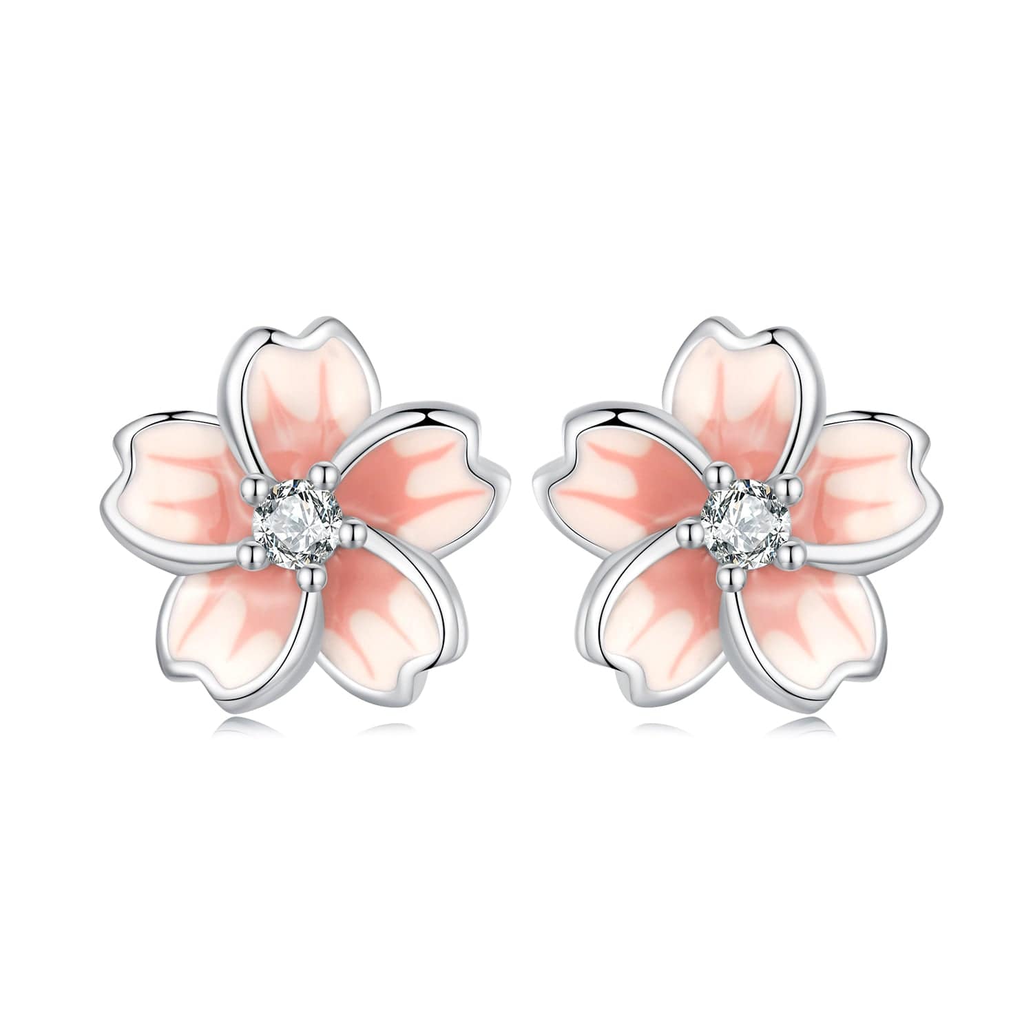 jewelaus Earrings Peach Flower Earrings