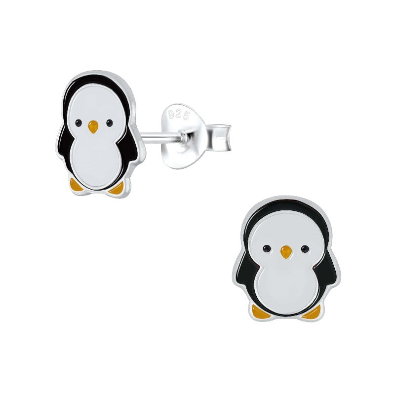 jewelaus Earrings Penguin Stud Earrings