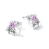 jewelaus Earrings Pink Flower Earrings