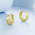 jewelaus Earrings Plain Gold Hoop Earrings