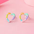jewelaus Earrings Rainbow Heart Earrings