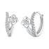 jewelaus Earrings Rose Hoop Earrings