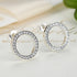 jewelaus Earrings Round Pave Earrings
