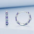 jewelaus Earrings Sea Blue Hoop Earrings