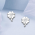 jewelaus Earrings Silver Clover Earrings
