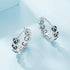 jewelaus Earrings Silver Heart Hoops