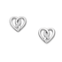 jewelaus Earrings Silver Infinity Heart Earrings