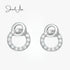 jewelaus Earrings Silver Links Earrings