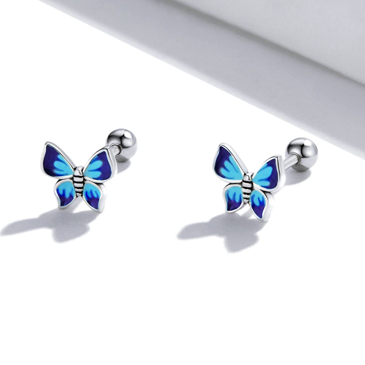 jewelaus Earrings Small Butterfly Scewback Earrings
