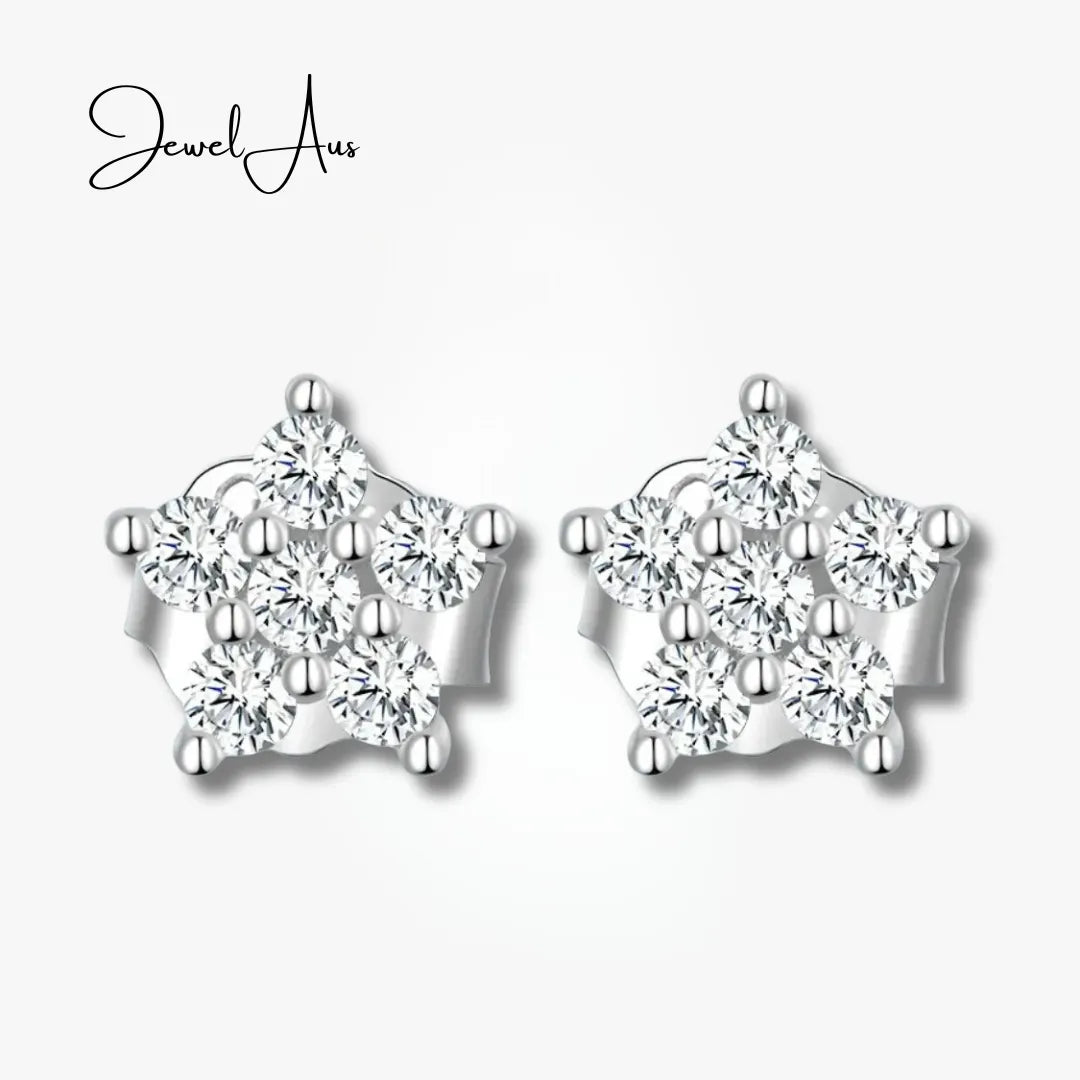 jewelaus Earrings Small Flower Stud Earrings