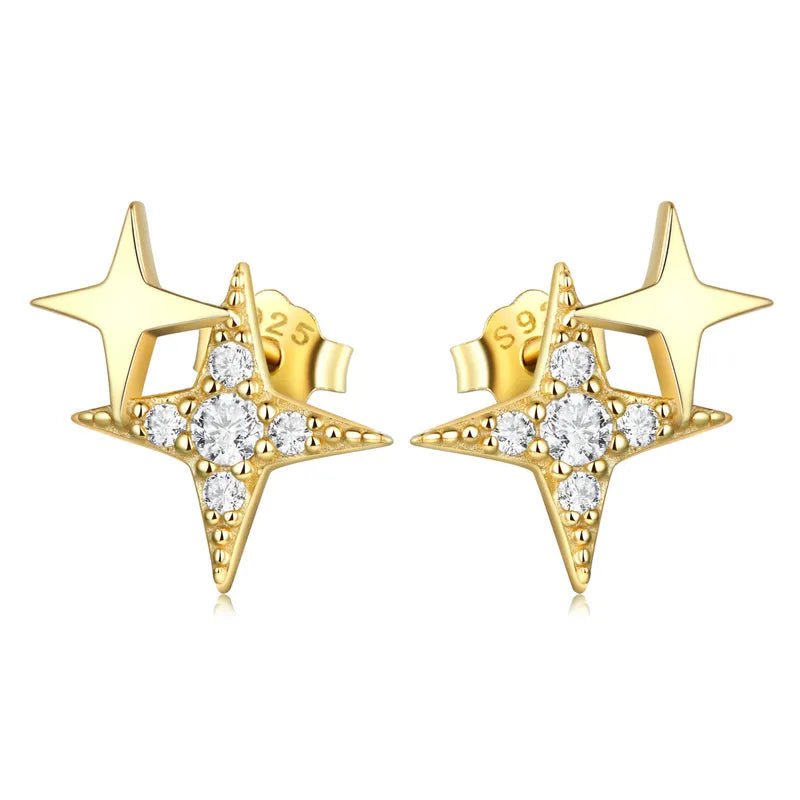 jewelaus Earrings Star Stud Earrings