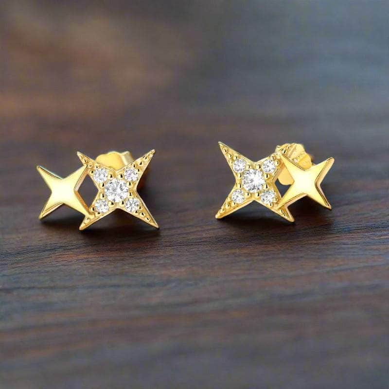 jewelaus Earrings Star Stud Earrings