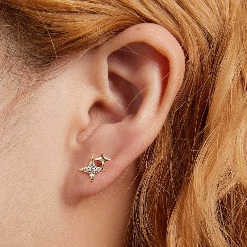 jewelaus Earrings Star Stud Earrings