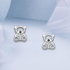 jewelaus Earrings Sterling Silver Bear Earrings